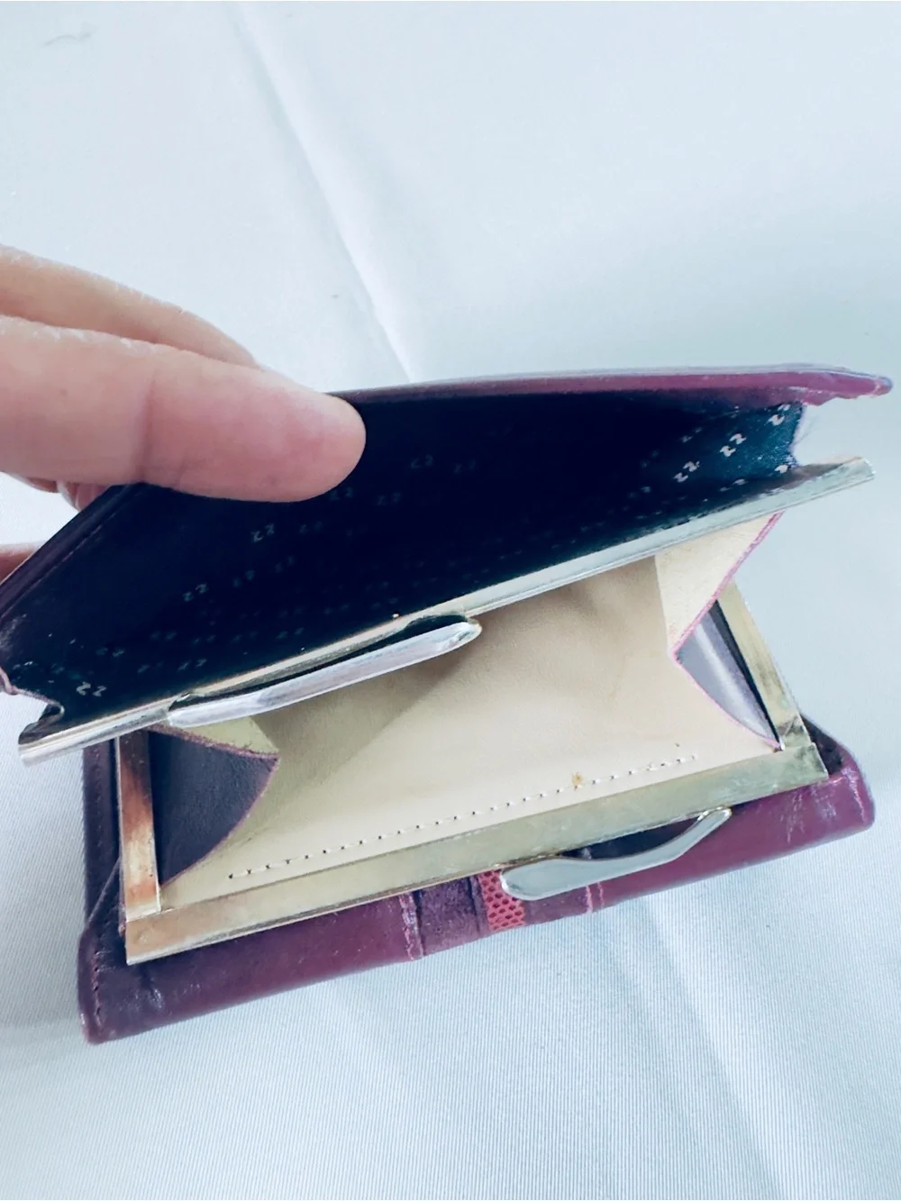 Rolfs Designer Collection Burgundy Leather Wallet Organizer Vintage